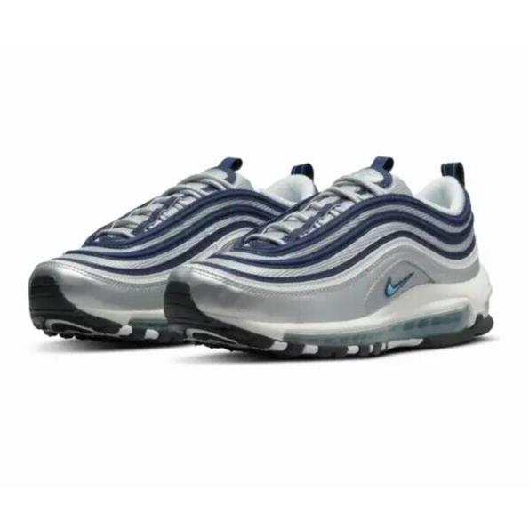 Nike Air Max 97 OG Womens Size 10.5 Shoes DQ9131 001 Blue/metallic Silver