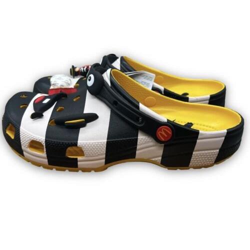 Crocs Classic Clog Mcdonald`s Hamburglar -- Mcd X Crocs Classic Black White