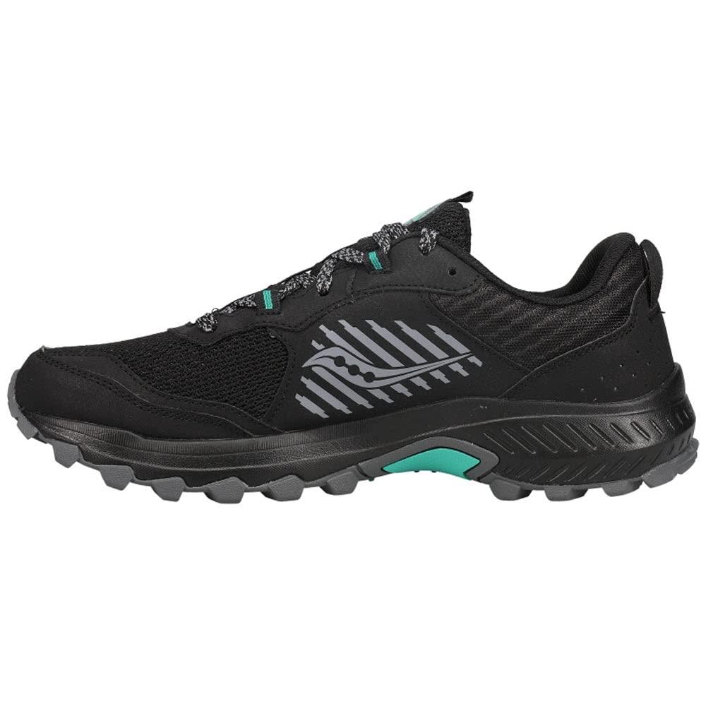 Saucony Womens Excursion Tr15 Trail Running Shoe Black/Jade
