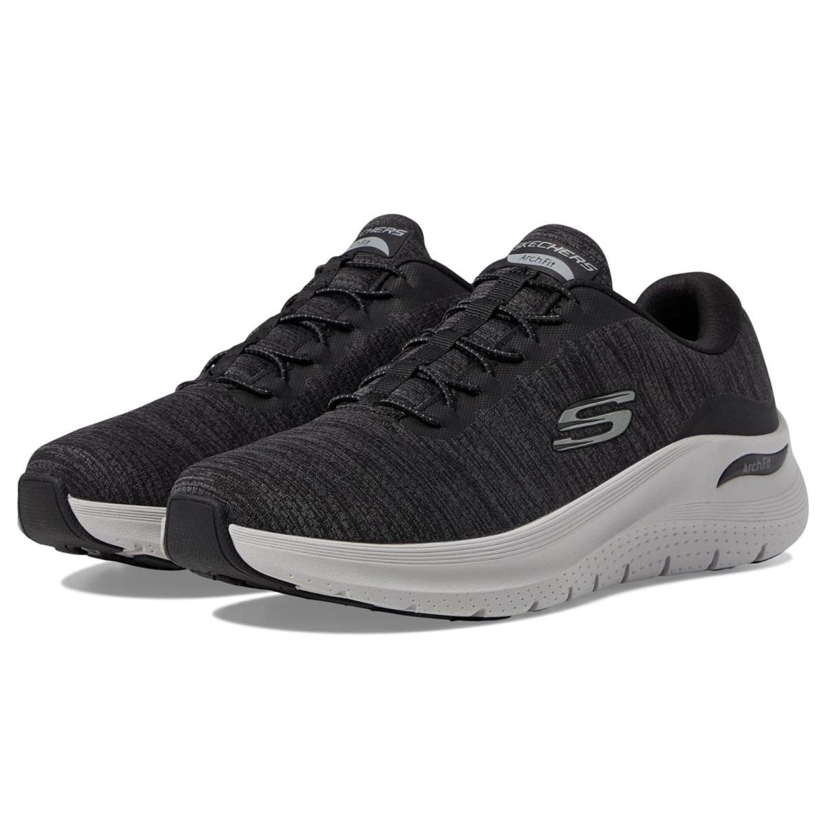 Man`s Sneakers Athletic Shoes Skechers Arch Fit 2.0 Upperhand Black/Gray