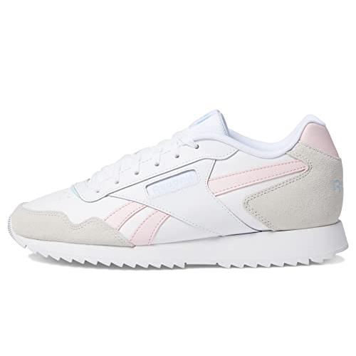 Reebok Women`s Glide Sneaker White/Pure Grey/Porcelain Pink
