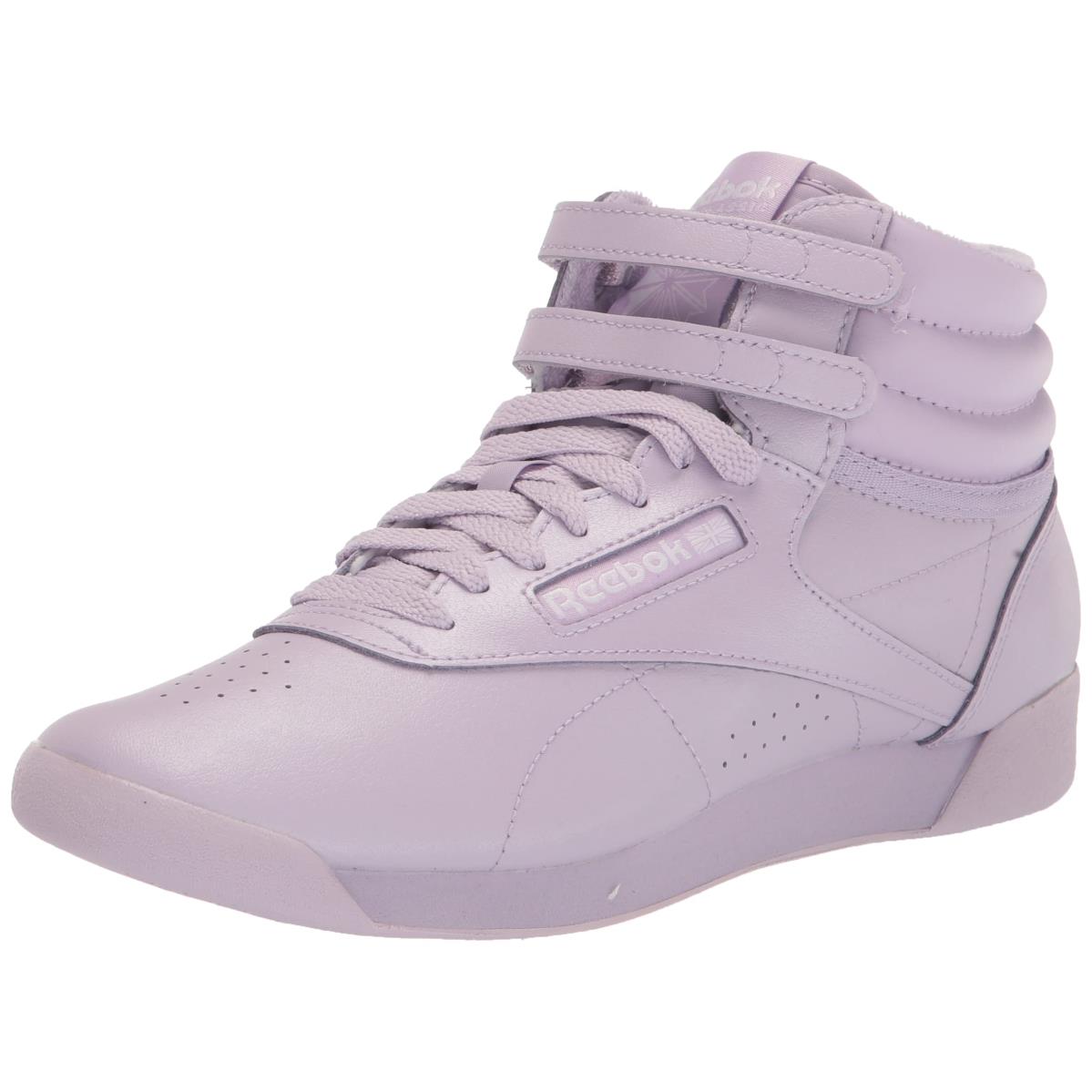 Reebok Women`s Freestyle Hi High Top Sneaker Purple Oasis/White