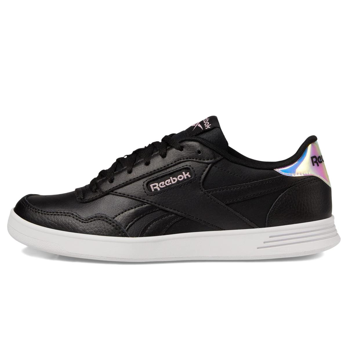 Reebok Women`s Court Advance Sneaker Black/White/Pink Glow