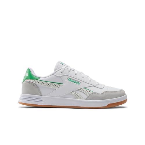 Reebok Women`s Court Advance Sneaker Footwear White/Sport Green/Pure Grey 2