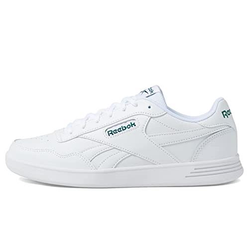 Reebok Women`s Court Advance Sneaker White/Clover Green