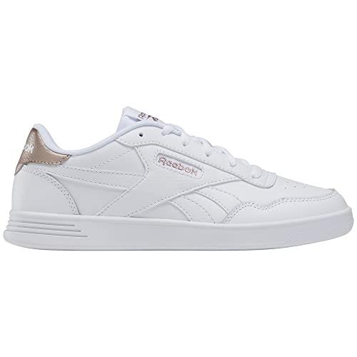Reebok Women`s Court Advance Sneaker White/Rose Gold/Footwear White