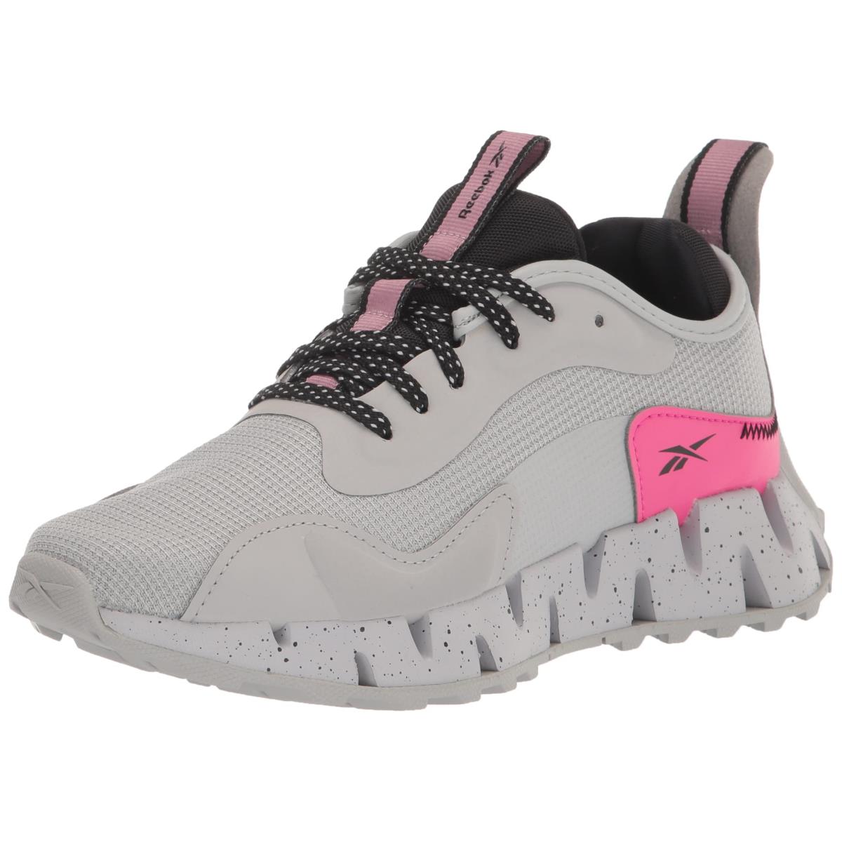 Reebok Women`s Zig Dynamica Adventure Sneaker Pure Grey/Proud Pink/Black