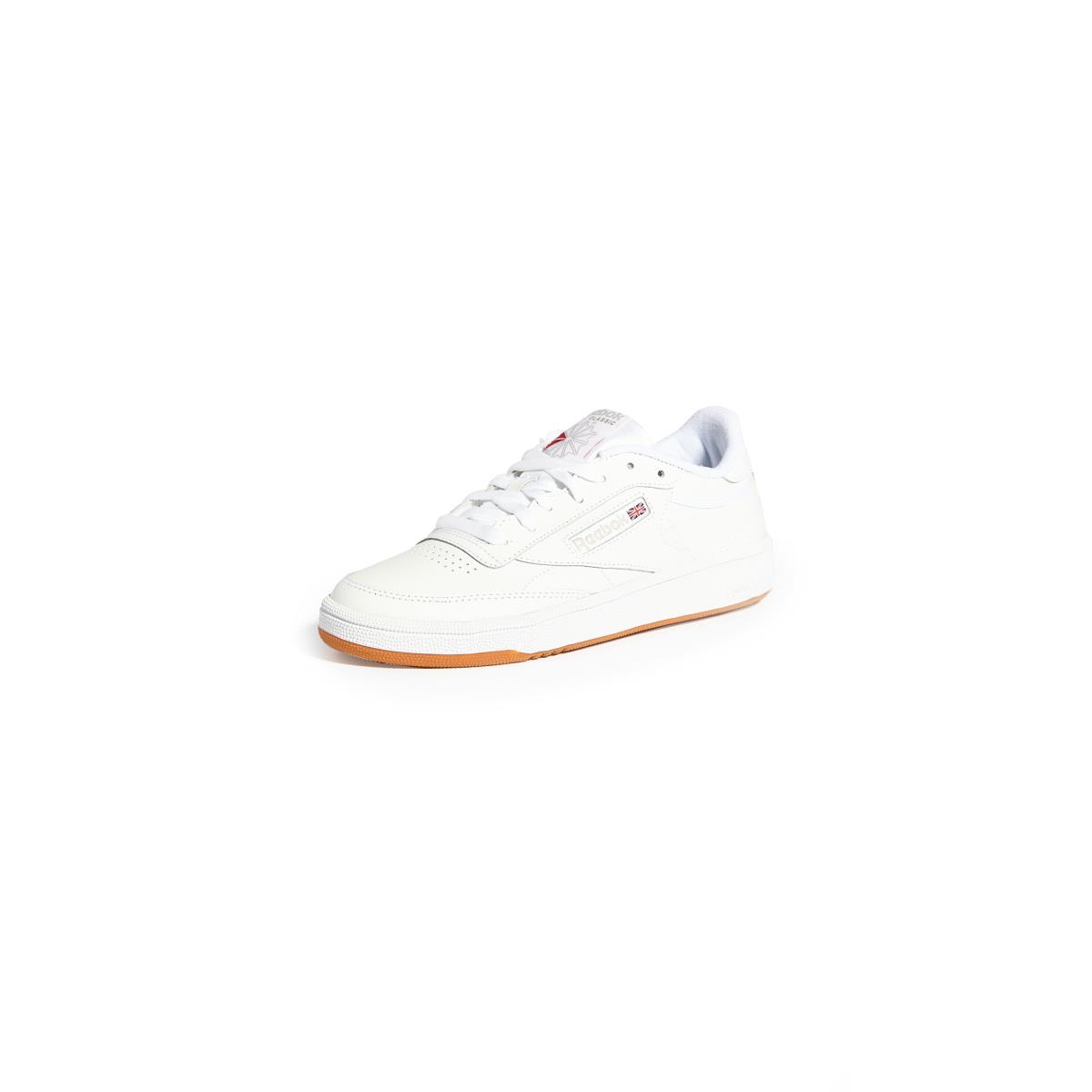 Reebok Women`s Club C 85 Sneaker White/Light Grey/Gum