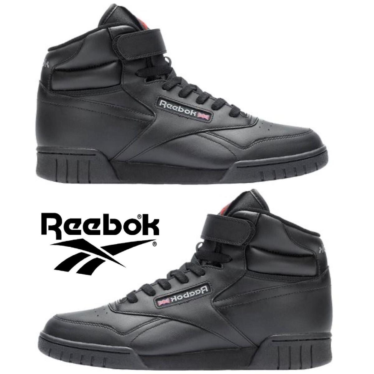 Reebok Ex-o-fit Hi Men`s Shoes Casual Sneakers Training Boots Mid Top Black