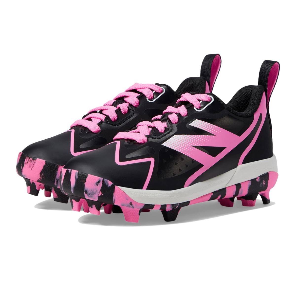 Girl`s Shoes New Balance Kids Romero Duo Rubber Molded Little Kid Black/Pink
