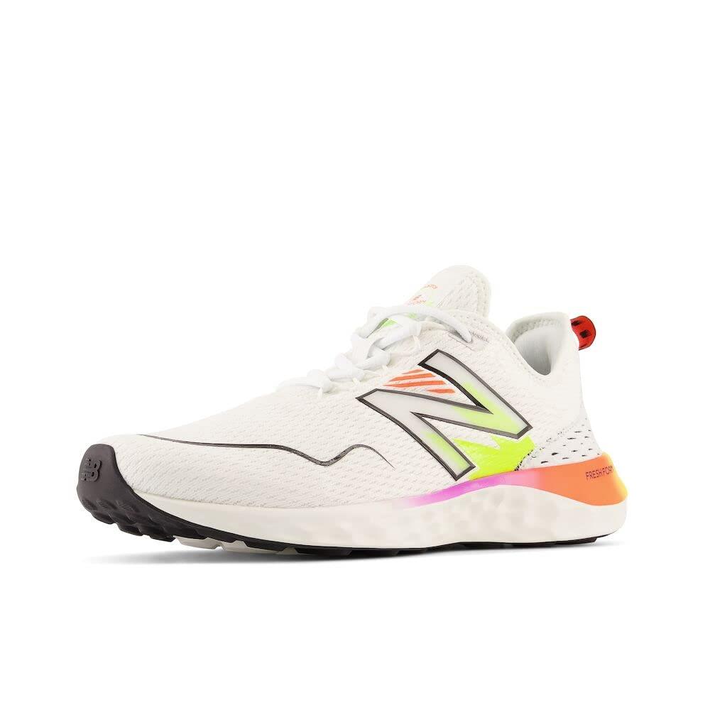 New Balance Men`s Fresh Foam Sport V1 Running Shoe White/Neon Dragonfly
