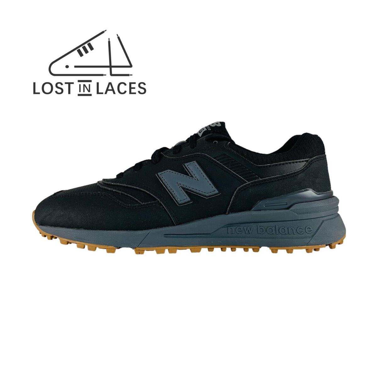 New Balance 997 SL Golf Spikeless Black Grey Gum New Men`s Golf Shoes MG997SBG
