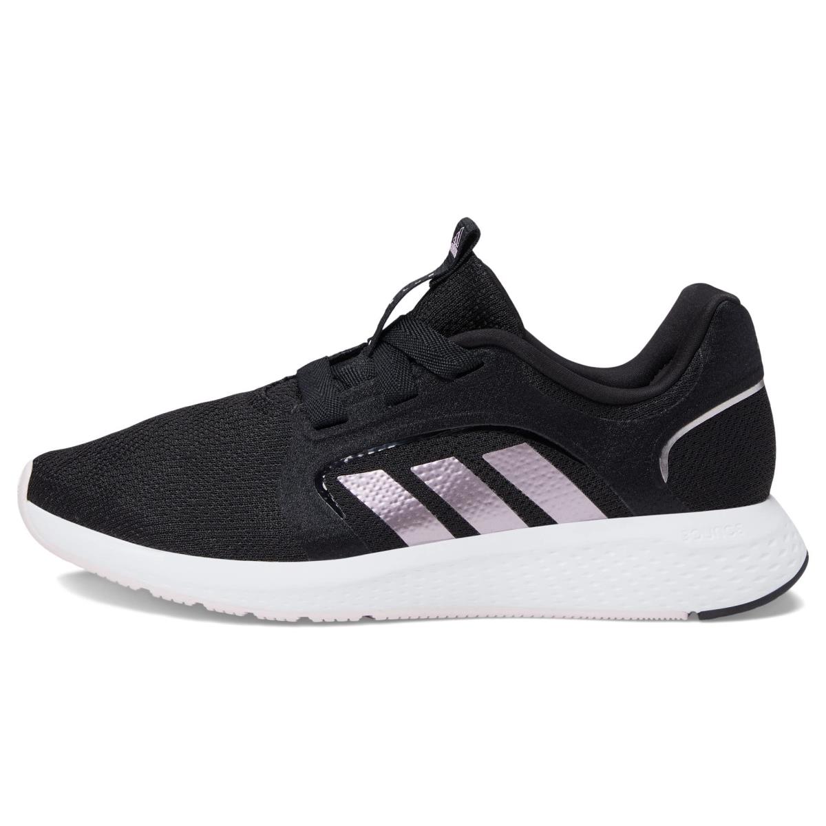 Adidas Women`s Edge Lux 5 Running Shoe Black/Matte Purple Metallic/Almost Pink