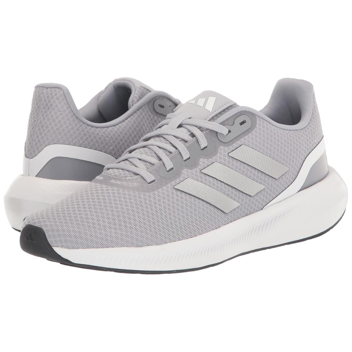 Adidas Women`s Runfalcon 3 Running Shoes Sneaker Halo Silver/Silver Metallic/Core Black