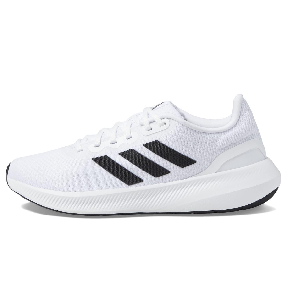 Adidas Women`s Runfalcon 3 Running Shoes Sneaker White/Black/Black (Wide)