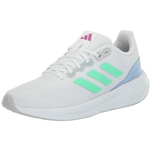 Adidas Women`s Runfalcon 3 Running Shoes Sneaker White/Pulse Mint/Blue Dawn