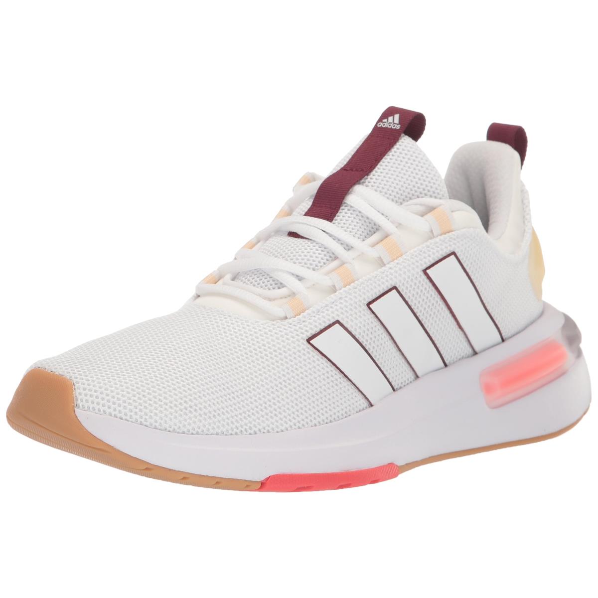 Adidas Women`s Racer Tr23 Shoes Sneaker White/White/Bright Red