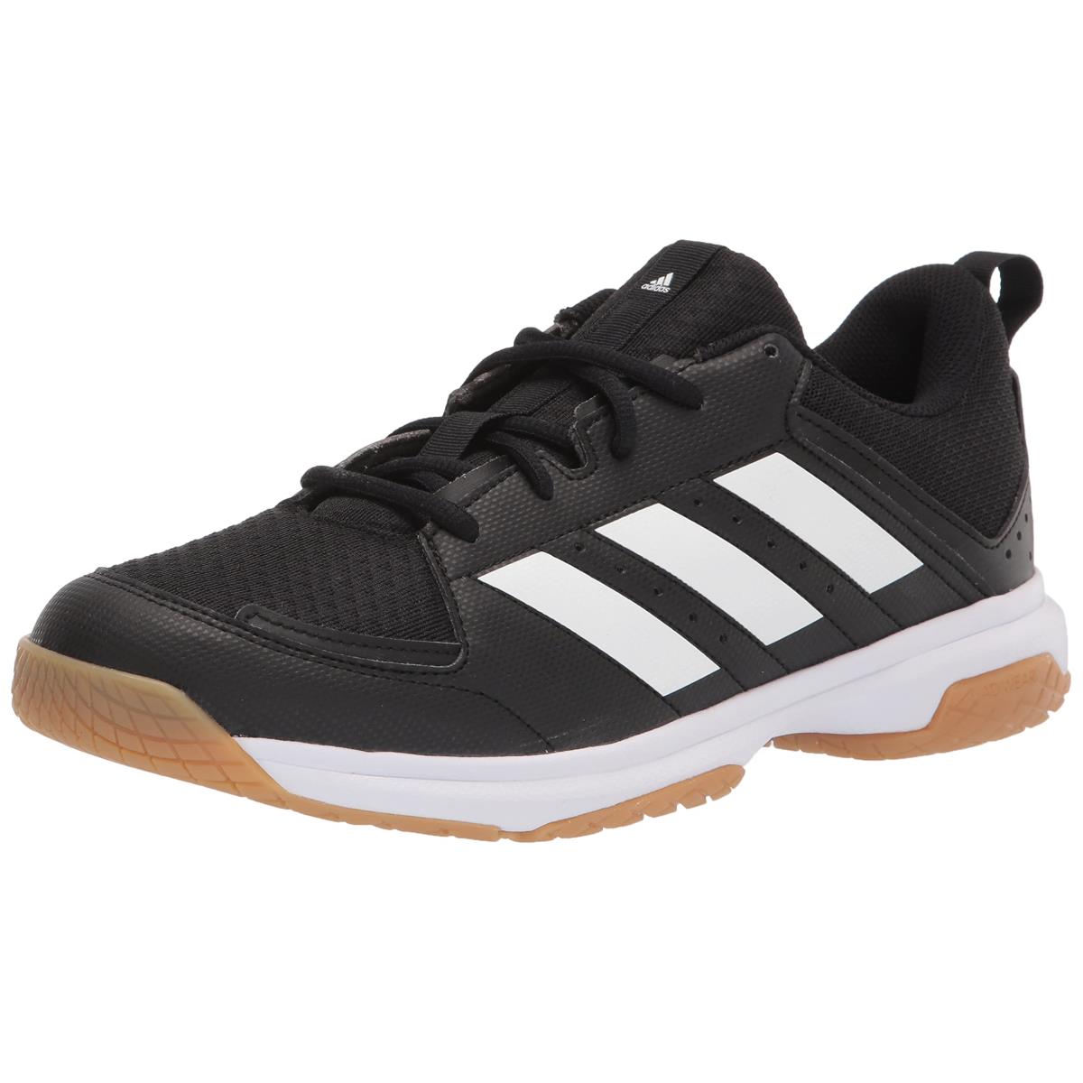 Adidas Women`s Ligra 7 Indoor Court Shoe Black/White/Black