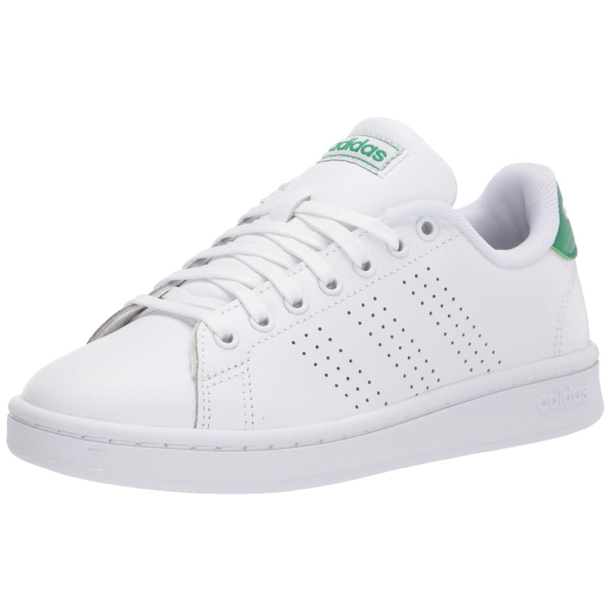 Adidas Men`s Advantage Sneakers Footwear White/Footwear White/Green