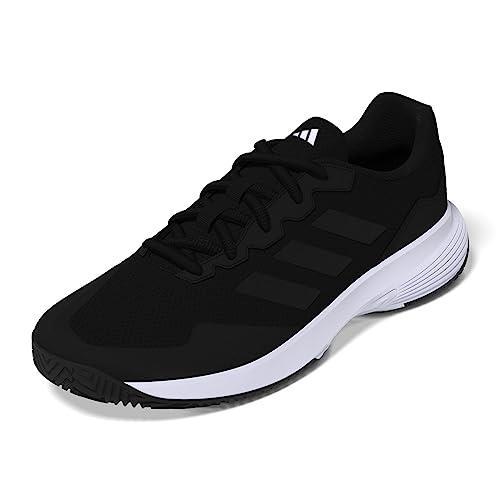 Adidas Men`s Gamecourt 2.0 Sneaker Black/Black/Grey