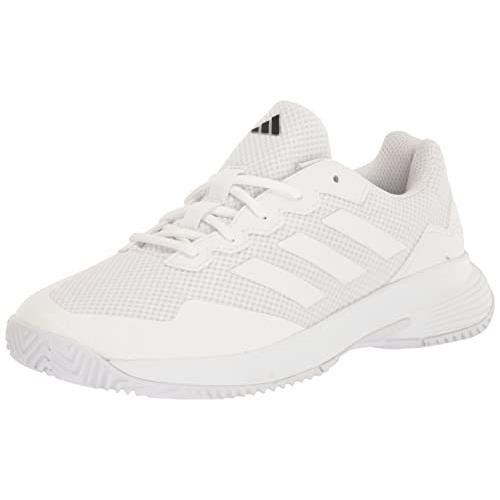 Adidas Men`s Gamecourt 2.0 Sneaker White/White/Matte Silver