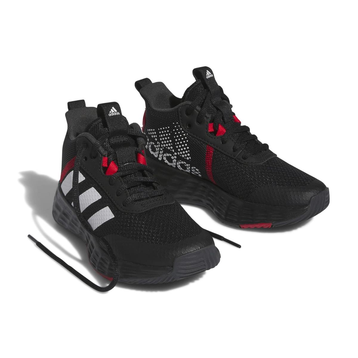 Adidas Unisex-child Own The Game 2.0 Basketball Sh Core Black/White/Vivid Red