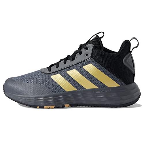 Adidas Unisex-child Own The Game 2.0 Basketball Sh Grey Five/Matte Gold/Core Black