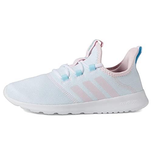 Adidas Unisex-child Cloud Foam-pure Running Shoe Almost Blue/Clear Pink/Bliss Blue