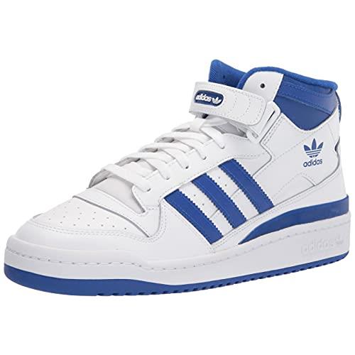 Adidas Men`s Forum Mid Sneaker White/Team Royal Blue/White