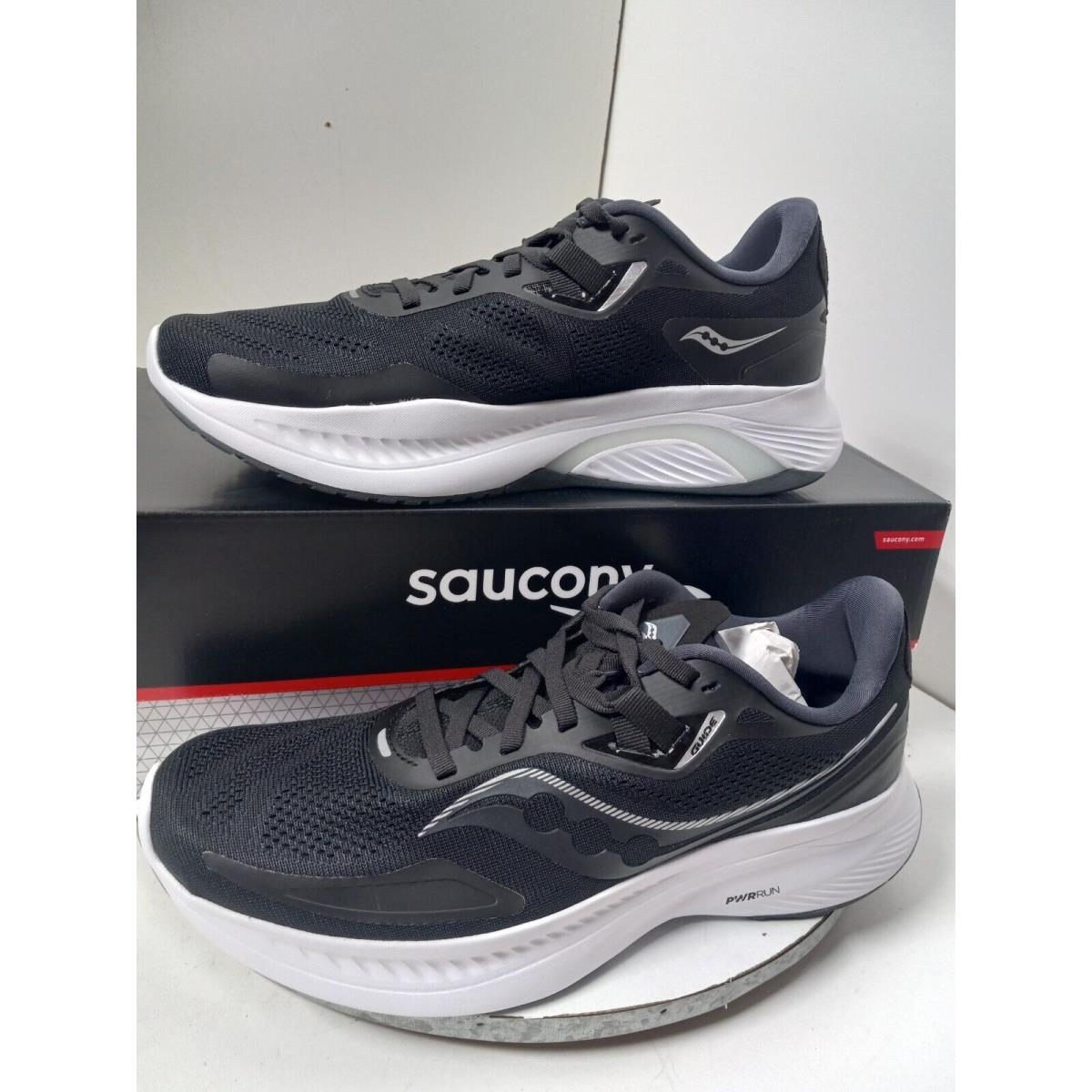 Saucony Sauncony Guide 15 Black White Running Shoes Mens Sz 9 Sneakers