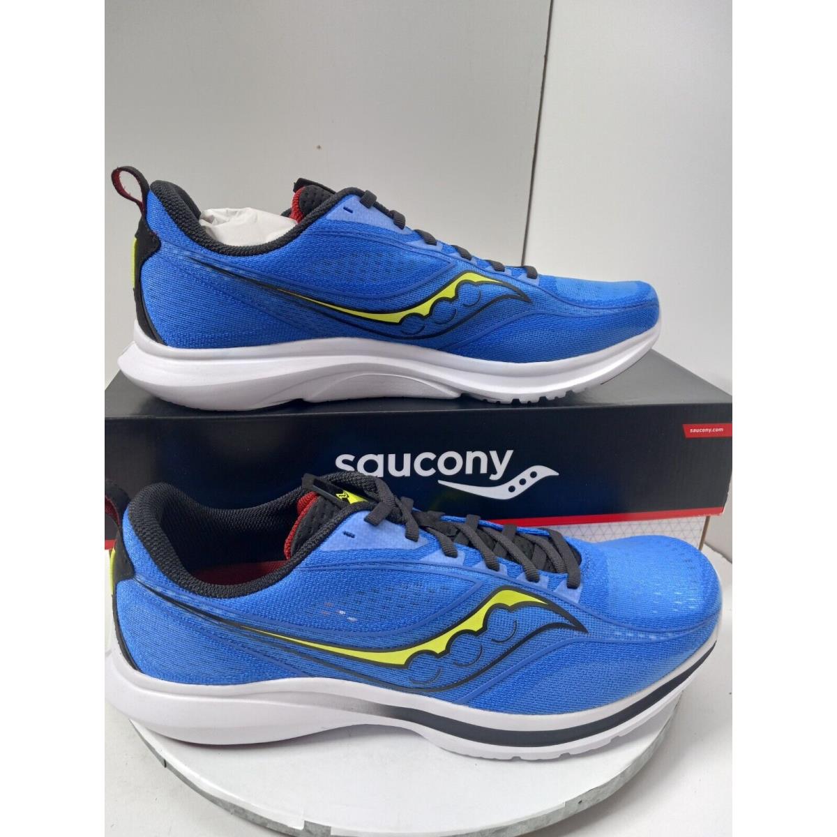 Saucony Kinvara 13 Running Shoes Blue Raz Black Mens Sz 12.5