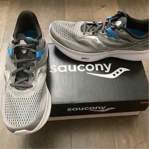 Saucony Ride 15 Running Shoes Men sz 11.5 Alloy/topaz S20729-15