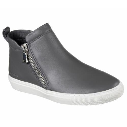 Womens Skechers Vaso Bota Leather Sneaker Bootie Style 488 Size 7.5 Grey - Gray