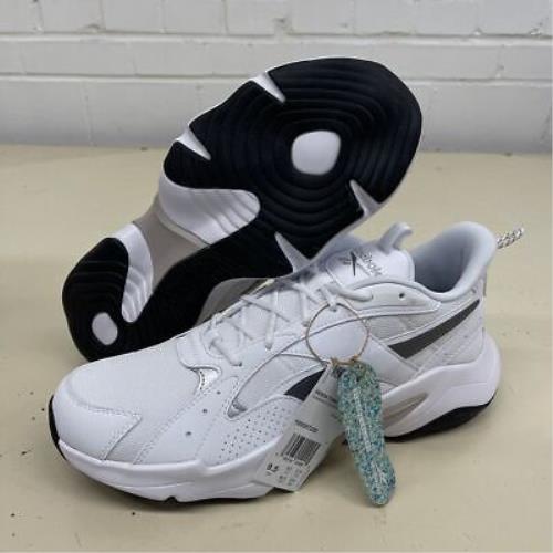 Reebok Turbo Restyle Sneaker Unisex Size US 9.5 White/pure Grey