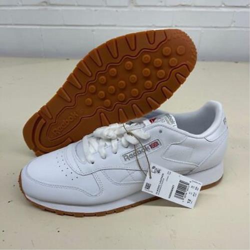 Reebok Classic Leather Low Top Shoes Unisex Size US 12 White