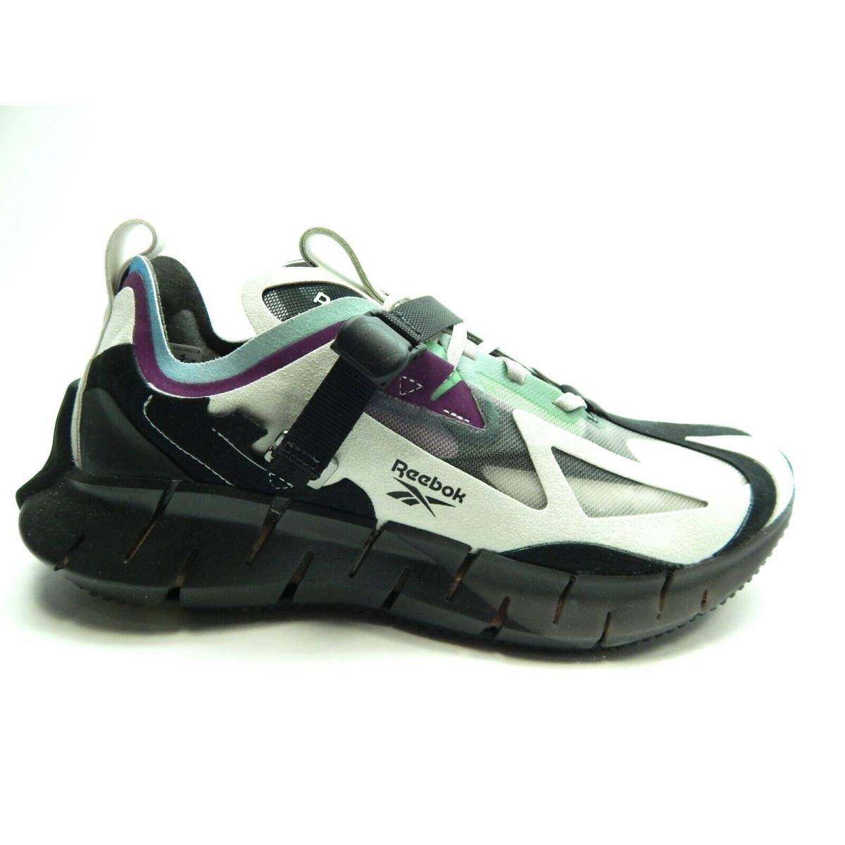 Reebok Men`s Zig Kinetica Santo Black Emeral EG8915 Shoes Size 9.5