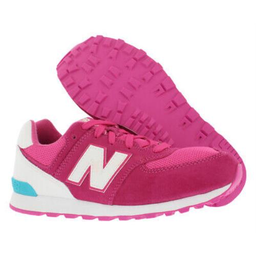 New Balance 574 High Visibility Gradeschool Athletic Girl`s Shoes Size 6.5