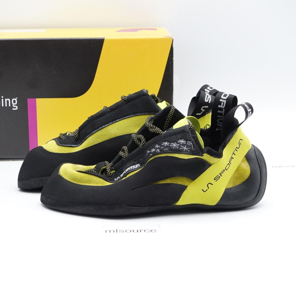 Size 8 / 39.5 EU Women`s La Sportiva Miura Climbing Shoes 20J706706 Lime