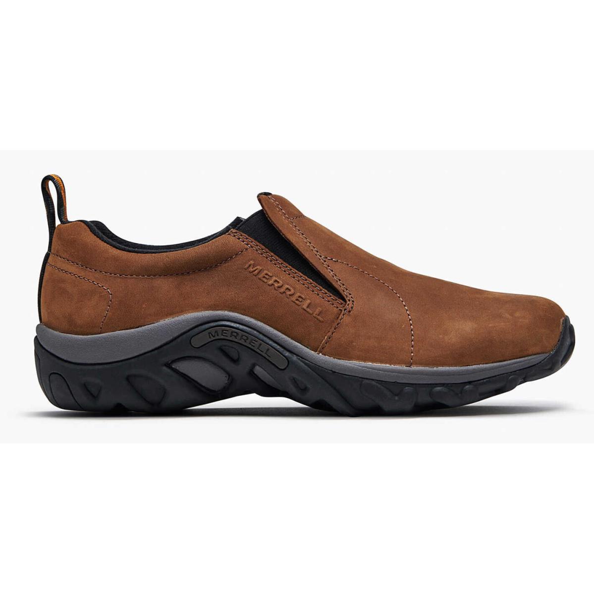Merrell Men`s Jungle Moc Nubuck Leather Slip-on Shoe Brown Select Size