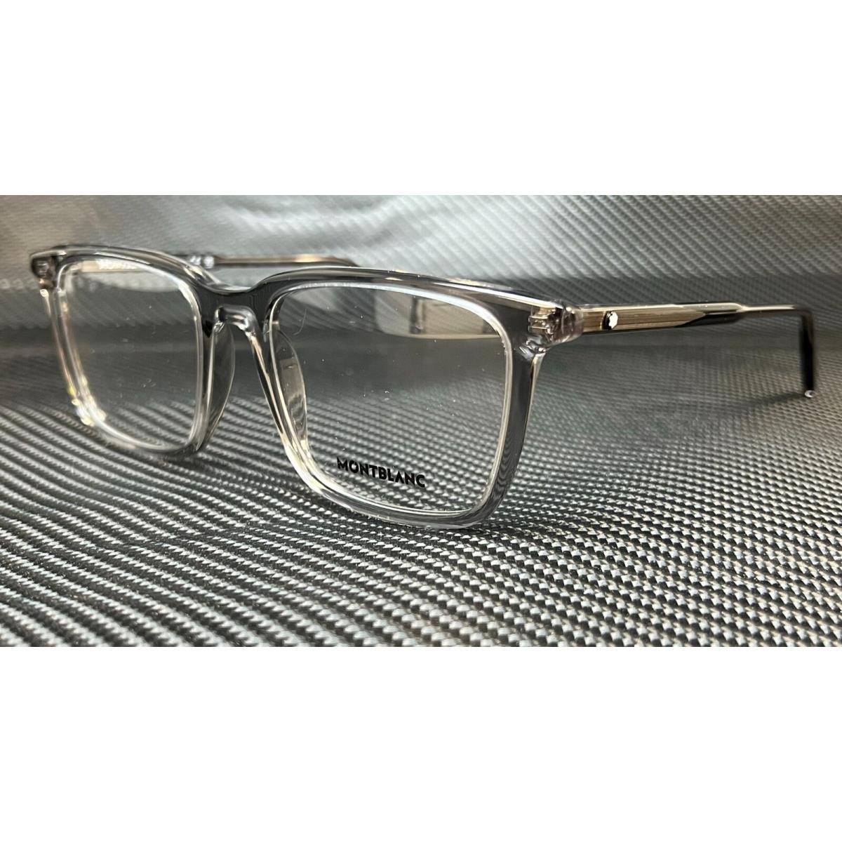 Montblanc Mont Blanc MB0011O 008 Grey Rectangle Men`s 54 mm Eyeglasses