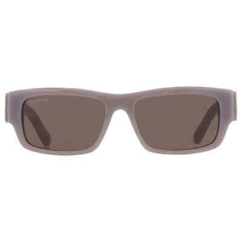 Balenciaga Grey Rectangular Men`s Sunglasses BB0261SA 004 57 BB0261SA 004 57