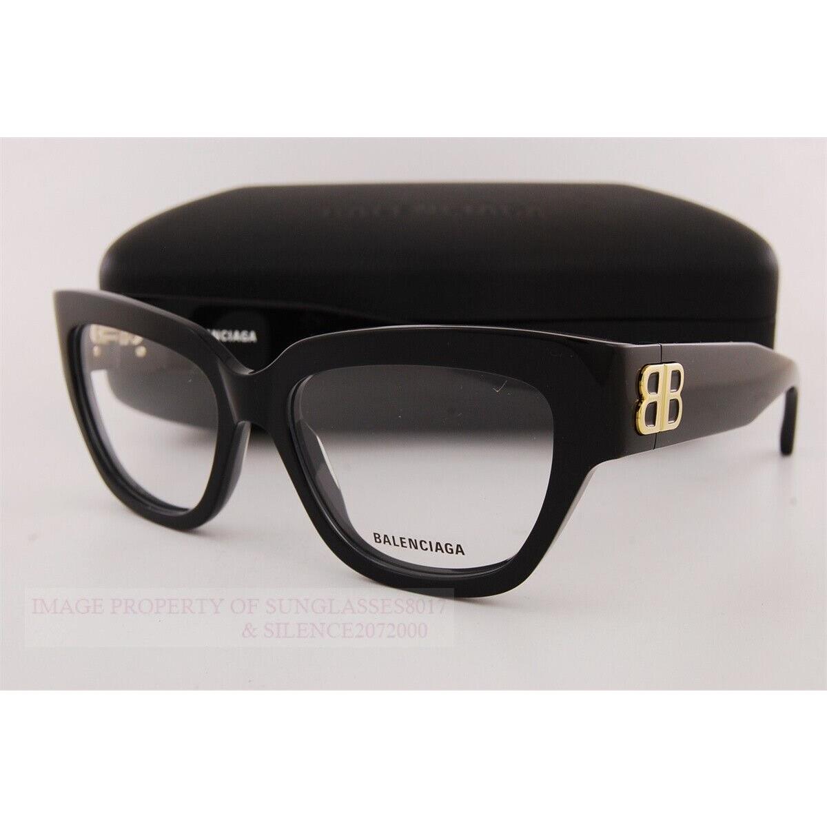 Balenciaga Eyeglass Frames BB 0326/O-001 Black For Women Size 53mm