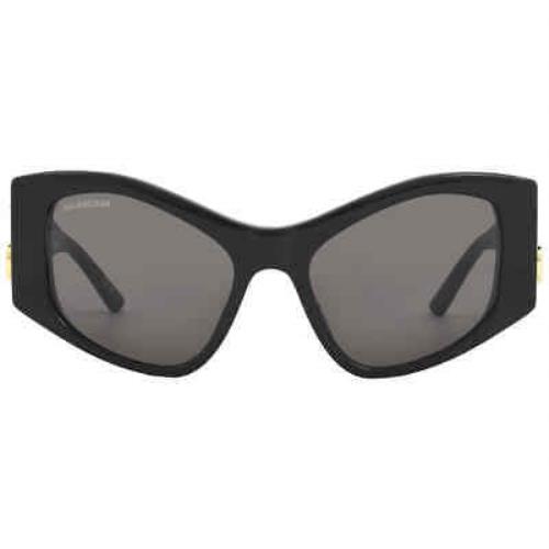 Balenciaga Grey Cat Eye Ladies Sunglasses BB0287S 001 55 BB0287S 001 55