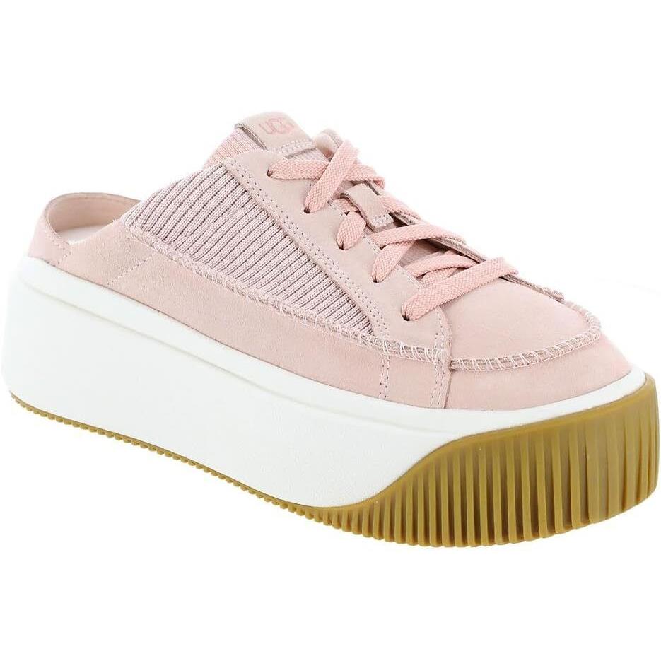Women`s Shoes Ugg Ez-duzzit Mule Suede Platform Sneakers 1152756 Teacup Rose - Pink