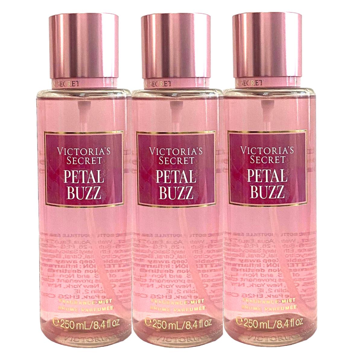 3 Victoria`s Secret Fragrance Mist Petal Buzz 8.4 OZ / 250 mL