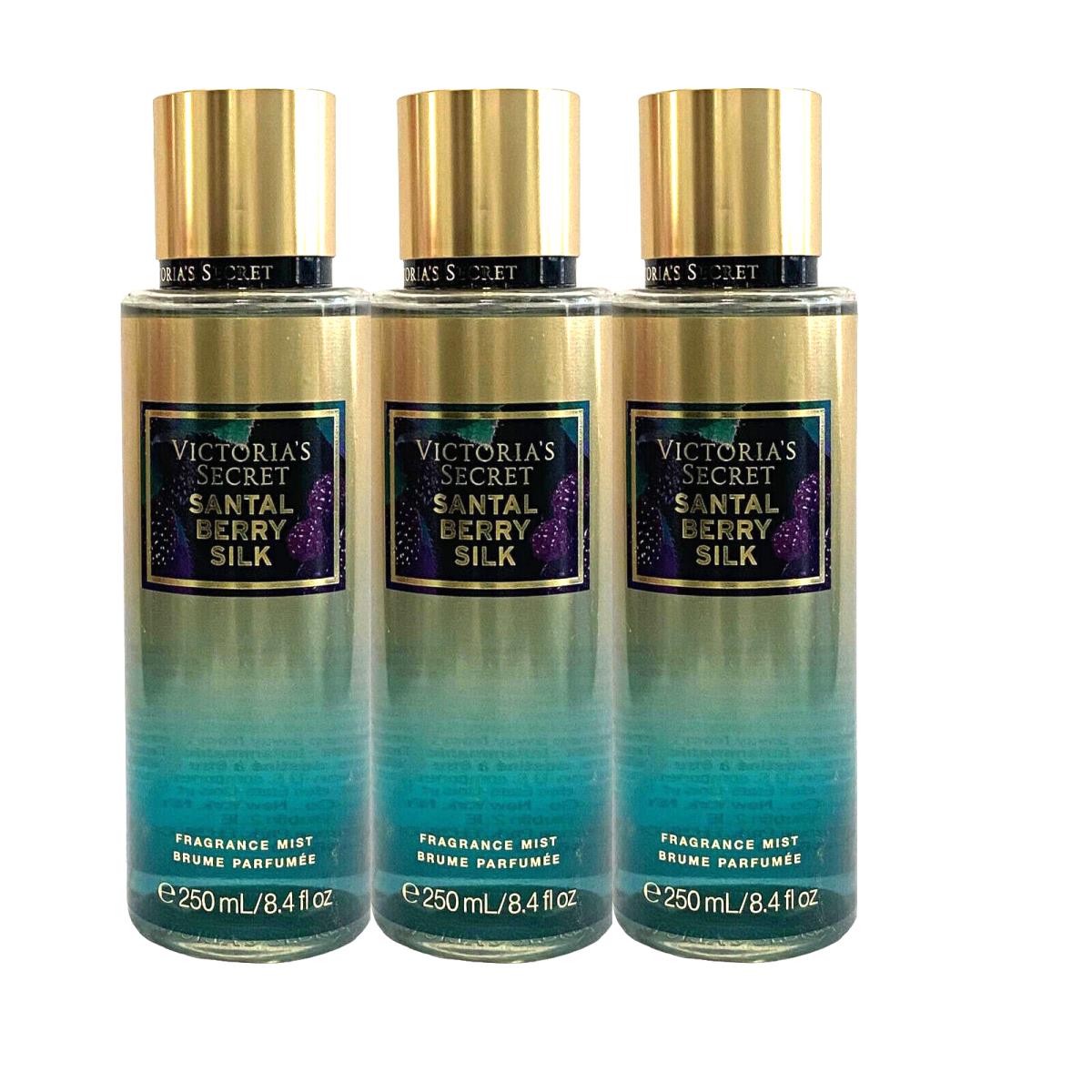 3 Victoria`s Secret Fragrance Mist Santal Berry Silk 8.4 FL OZ / 250 mL