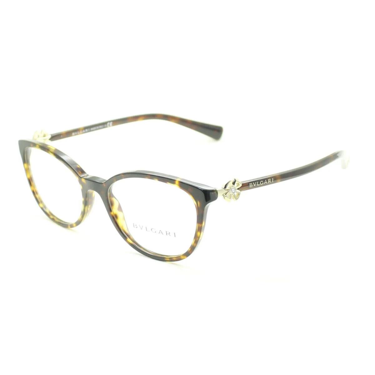 Bvlgari Eyeglasses BV4185B 504 Dark Havana Frame W/ Clear Demo Lens