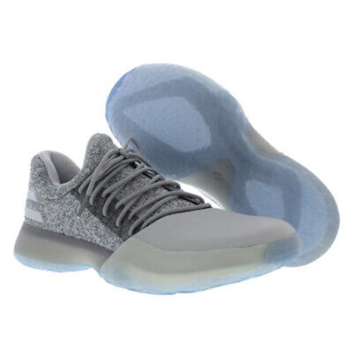 Adidas Harden Vol.1 Boys Shoes Size 5 Color: Grey/heather - Grey/Heather, Main: Grey