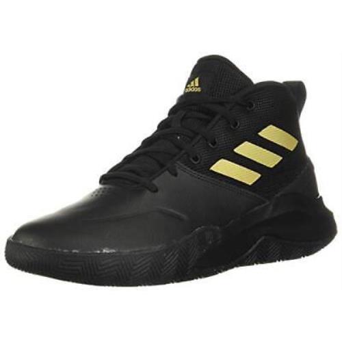 Adidas Men`s Own The Game Basketball Shoe Black/matte Gold Size 7.5