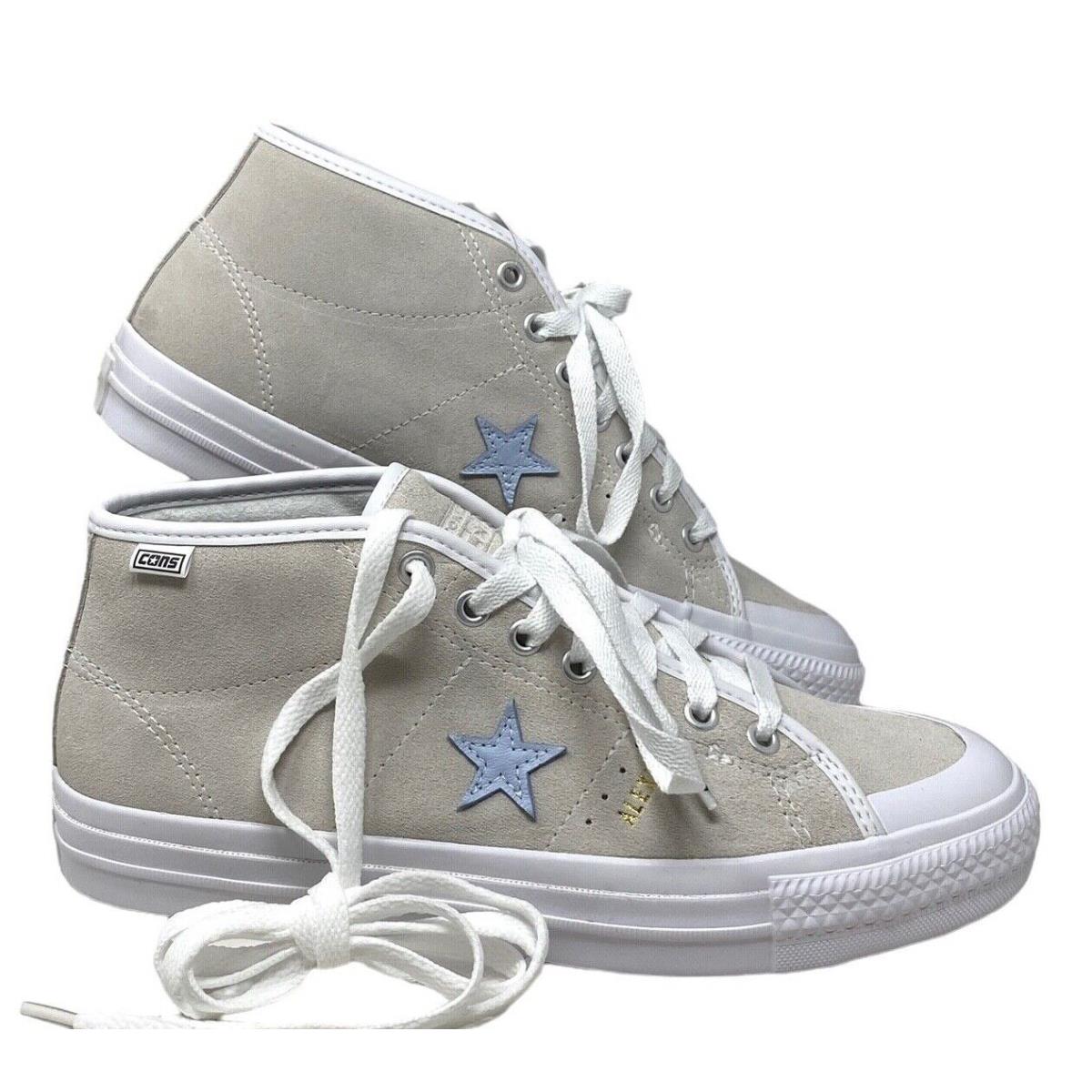 Converse x Alexis Sablone One Star Cons Pro Mid Shoes Suede White Women 171326C